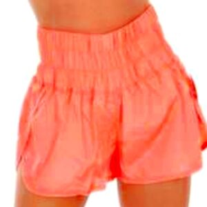 Free people the movement way shorts and coral and red size small